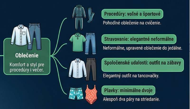 Aké oblečenie zbaliť na kúpeľný pobyt 