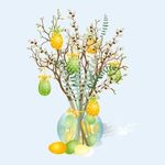 veľká noc v kúpeľoch - ilustrácia